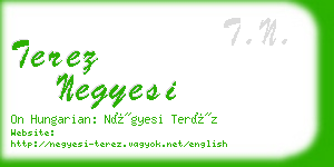 terez negyesi business card